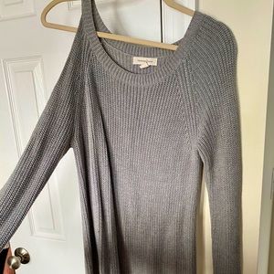 Grey one shoulder sweater